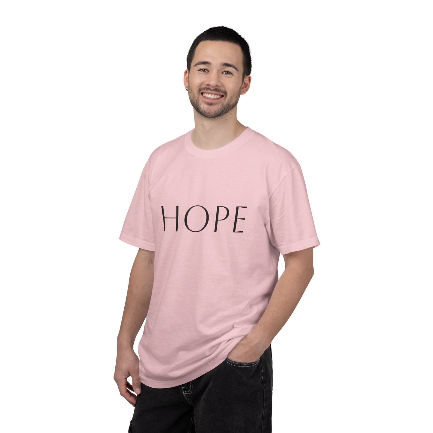 Hope Script T-Shirt — Inspirational Christian Tee with Back Scripture Design