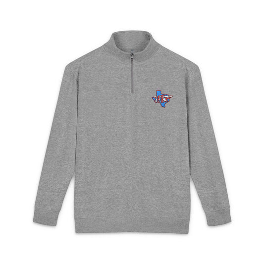 Texas Flag Patch Embroidered Fleece Pullover