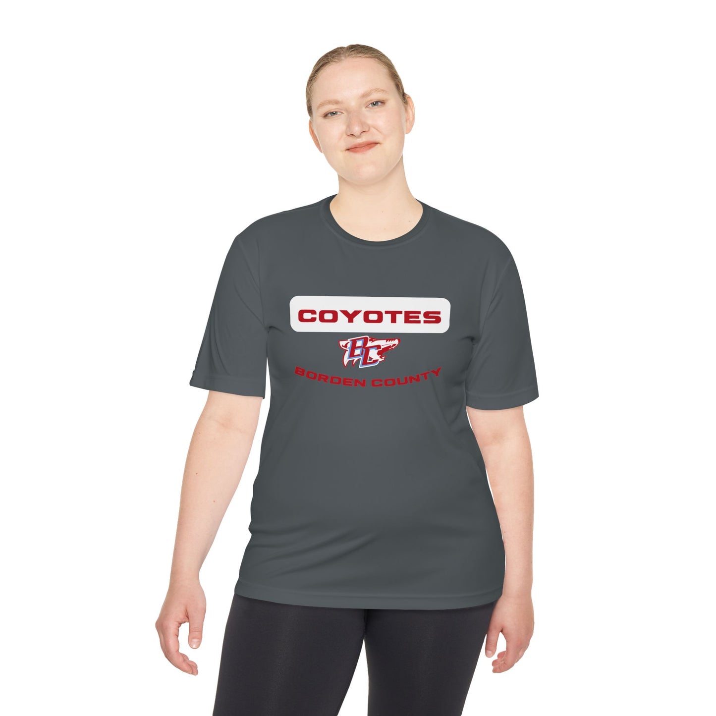 Borden County Coyotes Performance Tee - 'Coyotes' Logo Moisture-Wicking Shirt