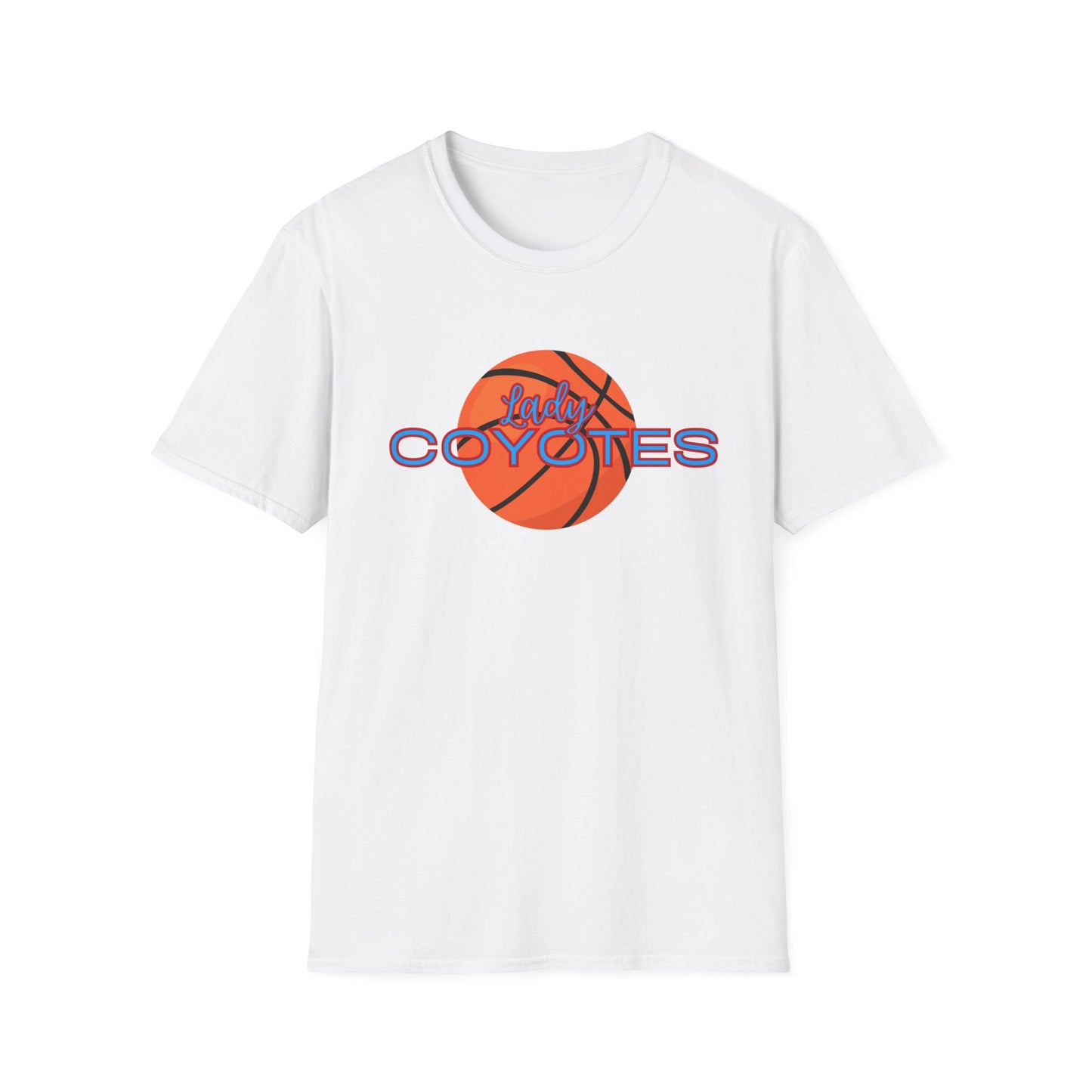 Coyotes Basketball T-Shirt – Orange Basketball Logo Tee