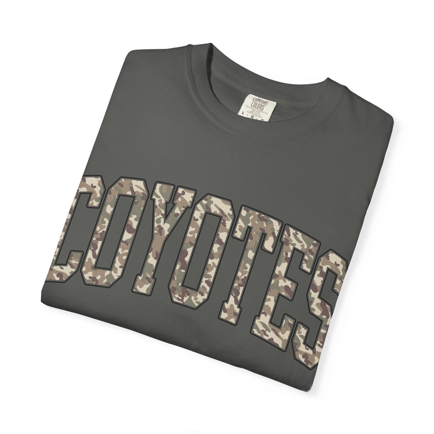 Coyotes Camo Arch T-Shirt — Vintage Lettering Tee