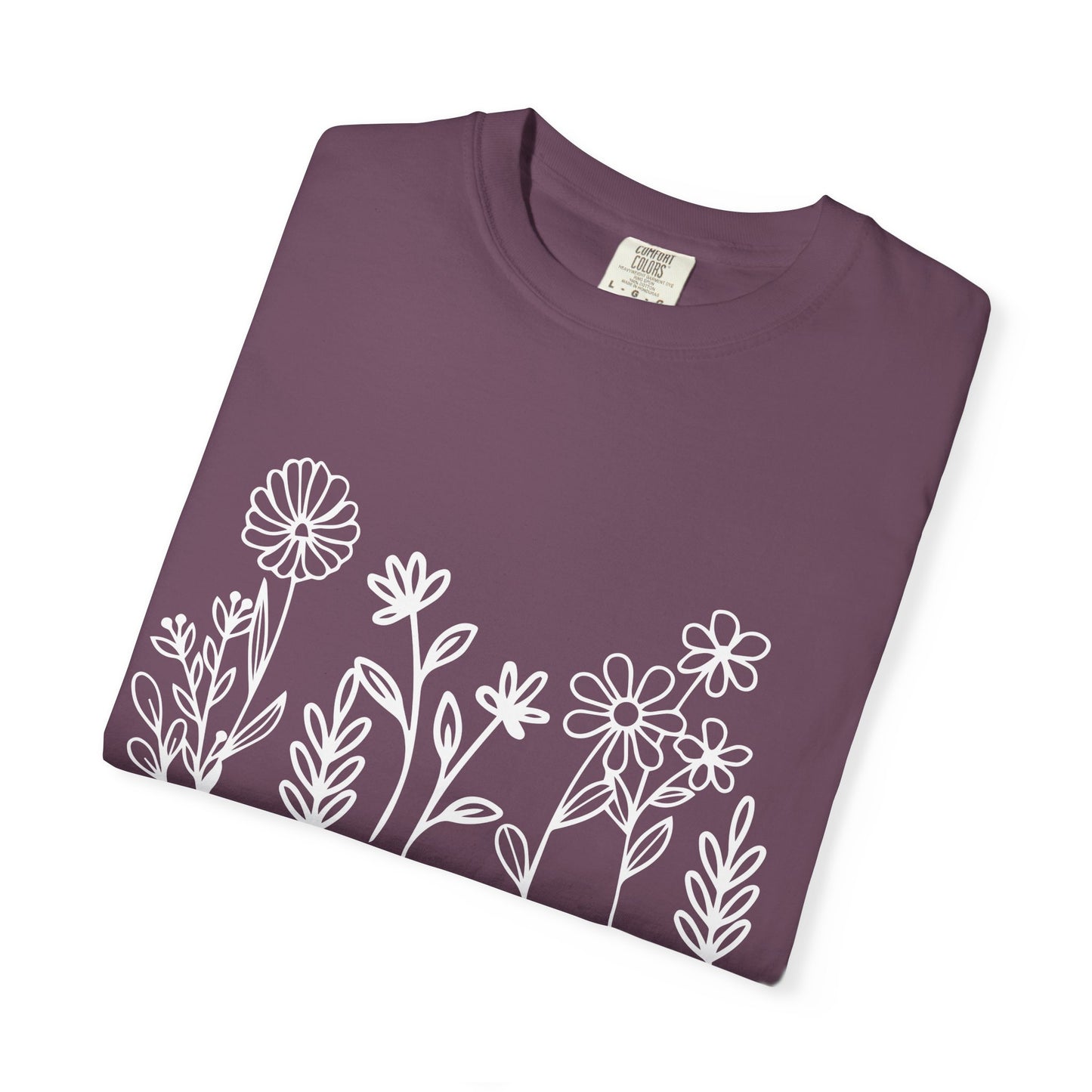 Grow in Grace T-Shirt — Floral 2 Peter 3:18 Christian Tee
