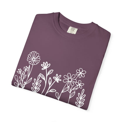 Grow in Grace T-Shirt — Floral 2 Peter 3:18 Christian Tee