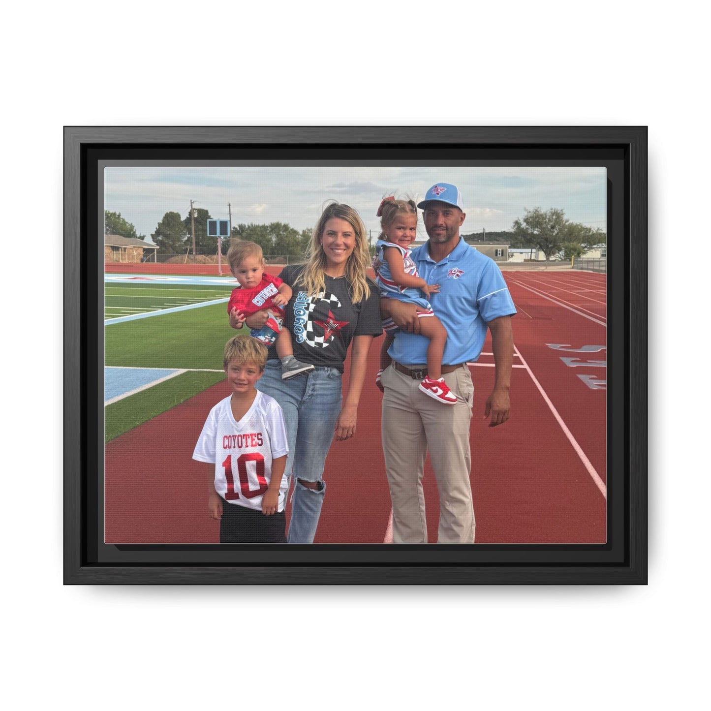 Framed Matte Photo Canvas — Personalized Family Portrait Wall Art