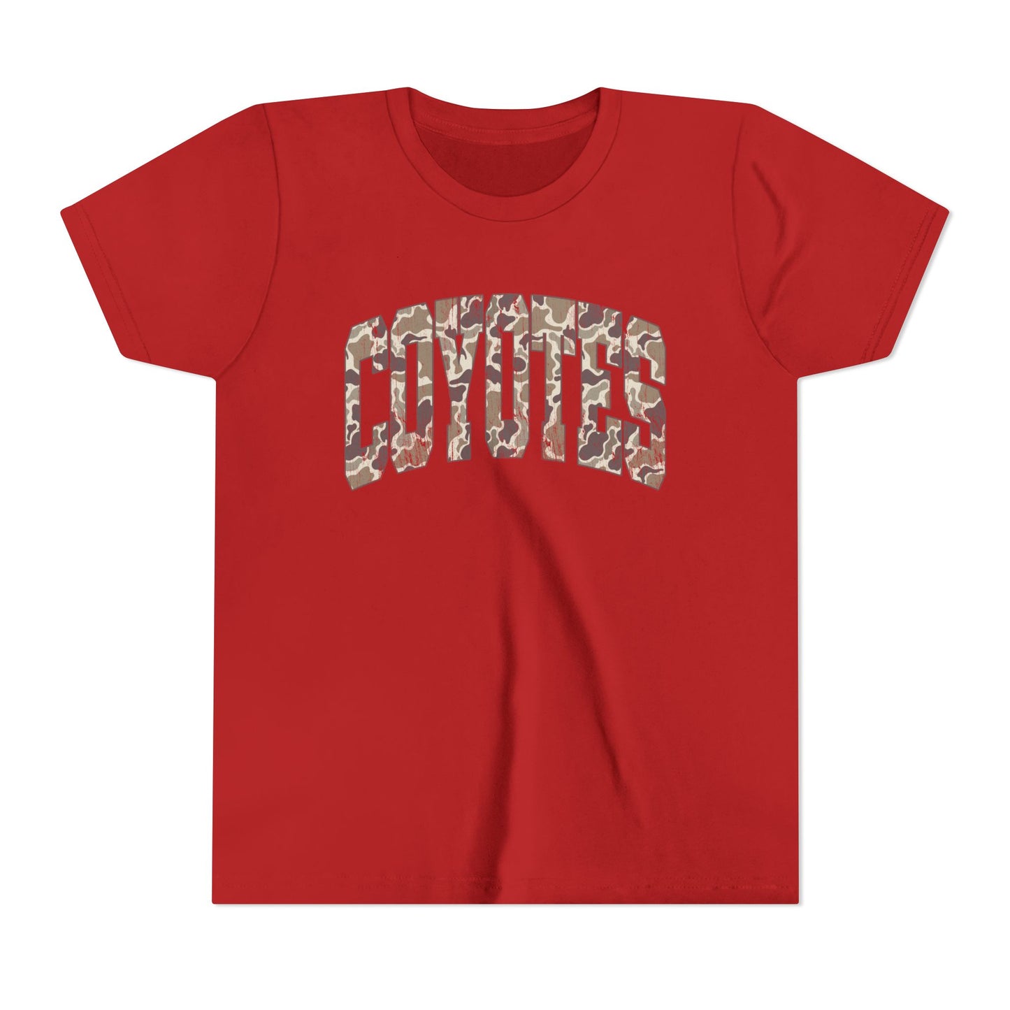 Youth Tee - Coyotes Camo Arch Graphic