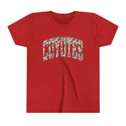 Youth Tee - Coyotes Camo Arch Graphic