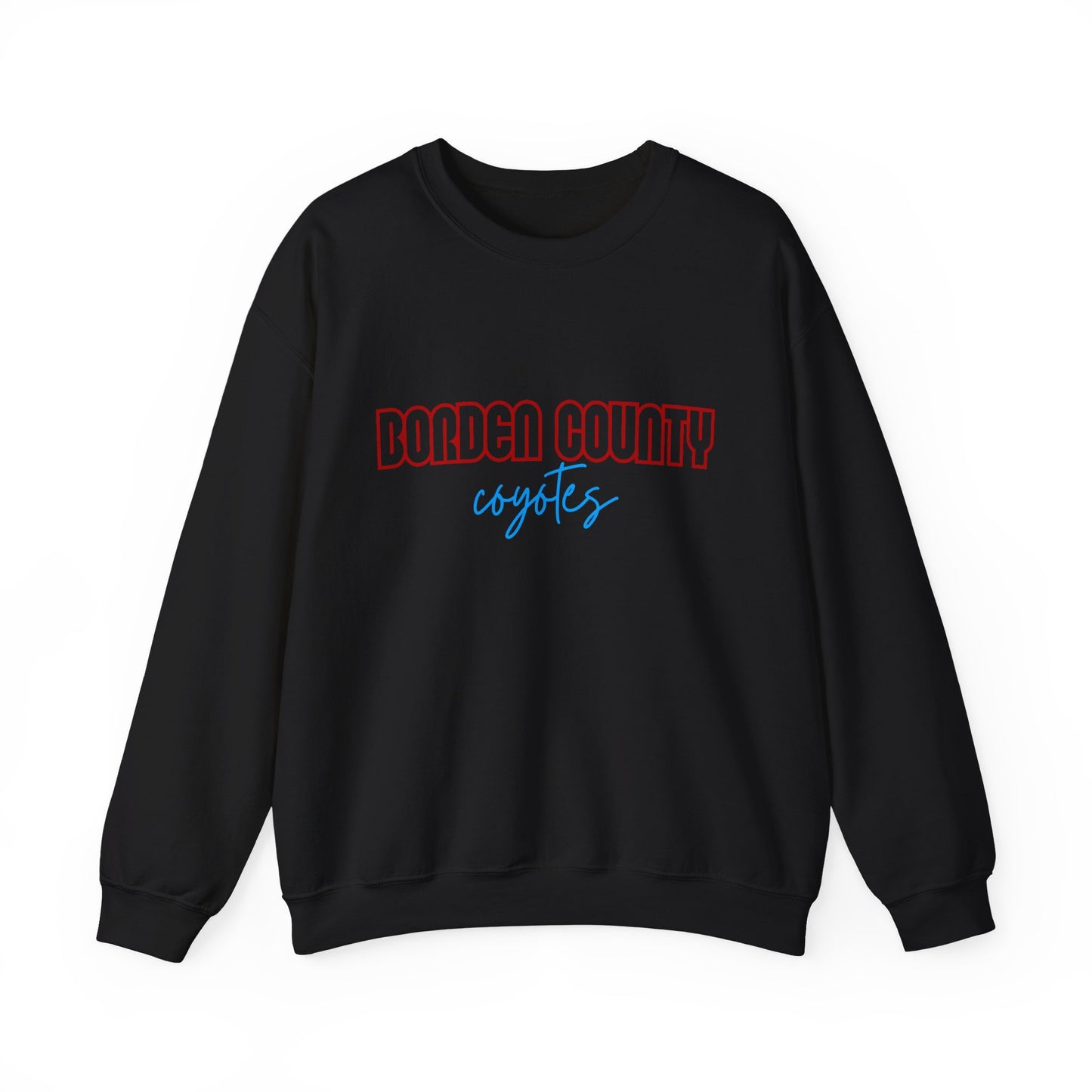 Borden County Coyotes Sweatshirt - Retro Pastel Crewneck
