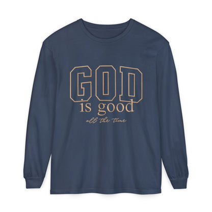 God Is Good Long Sleeve Tee — Faith-Based Inspirational Shirt