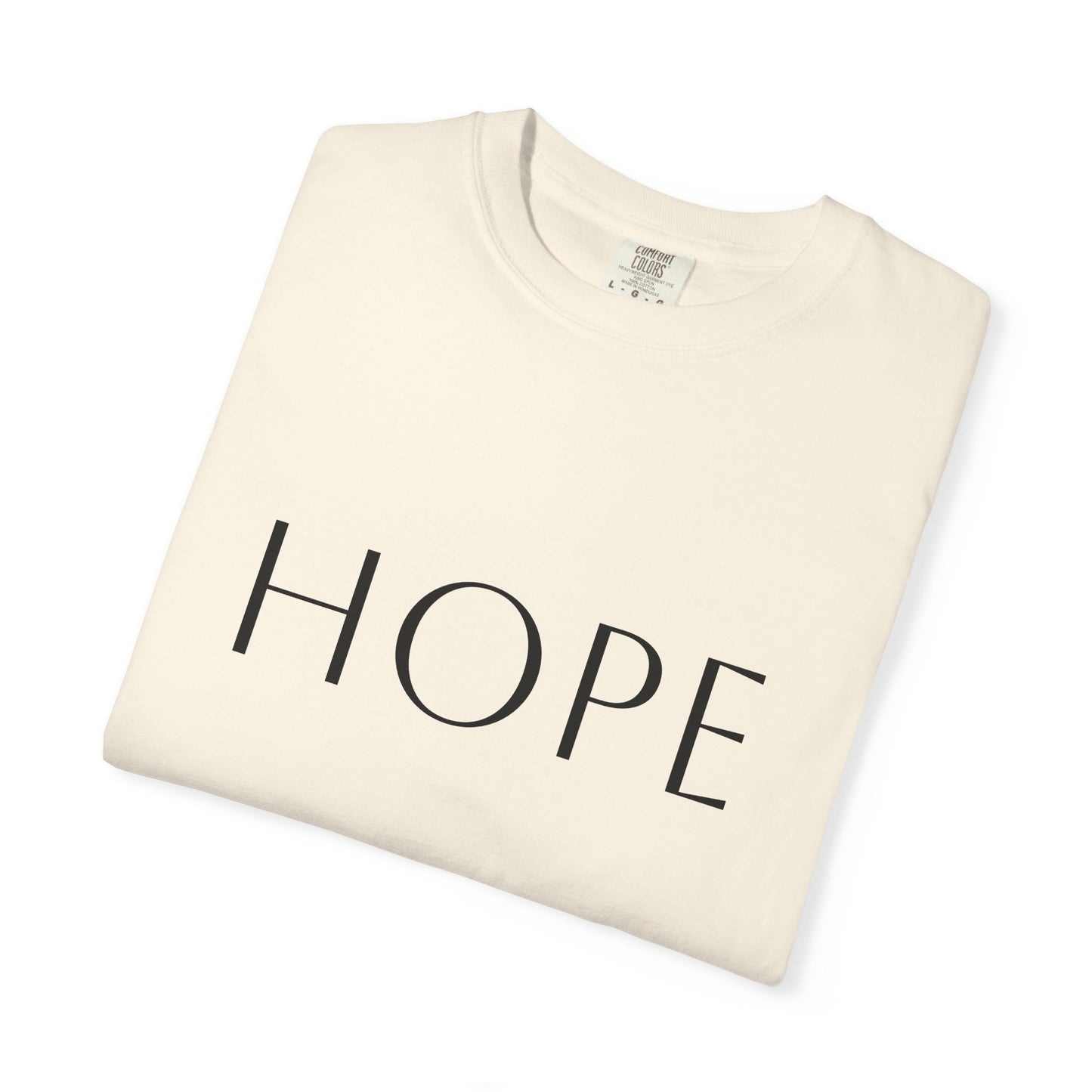 Hope Script T-Shirt — Inspirational Christian Tee with Back Scripture Design