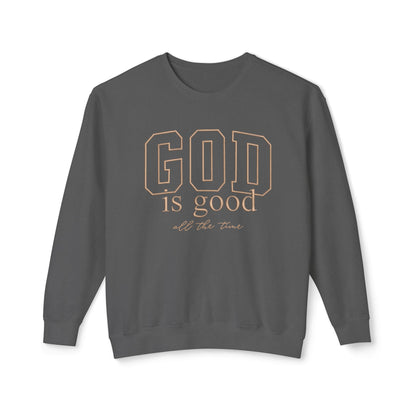 God Is Good Crewneck Sweatshirt — Faith-Based Inspirational Pullover