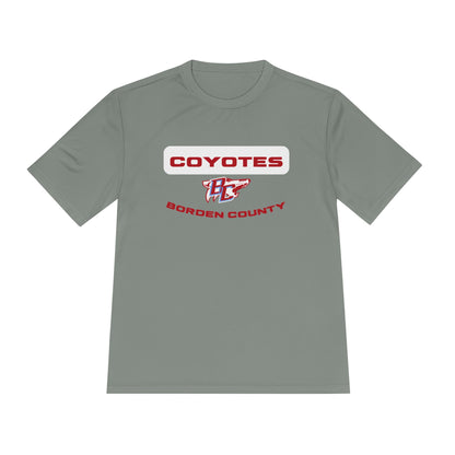 Borden County Coyotes Performance Tee - 'Coyotes' Logo Moisture-Wicking Shirt