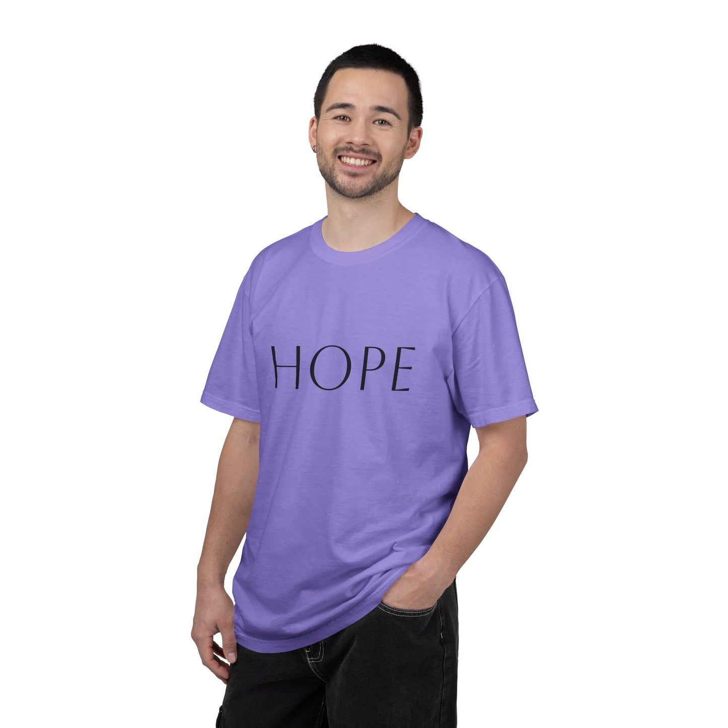 Hope Script T-Shirt — Inspirational Christian Tee with Back Scripture Design