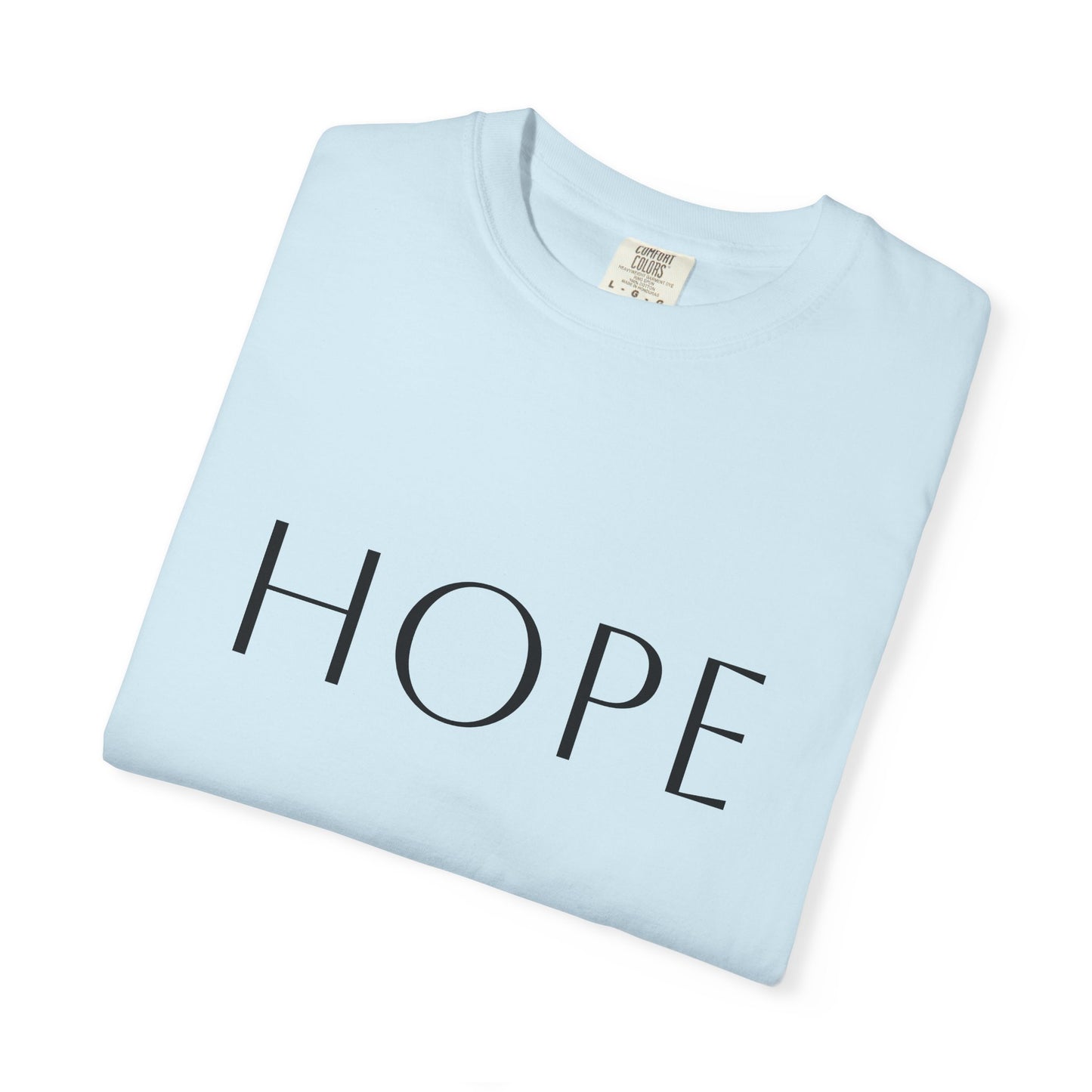 Hope Script T-Shirt — Inspirational Christian Tee with Back Scripture Design