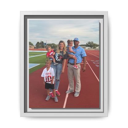 Framed Matte Photo Canvas — Personalized Family Portrait Wall Art