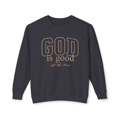 God Is Good Crewneck Sweatshirt — Faith-Based Inspirational Pullover
