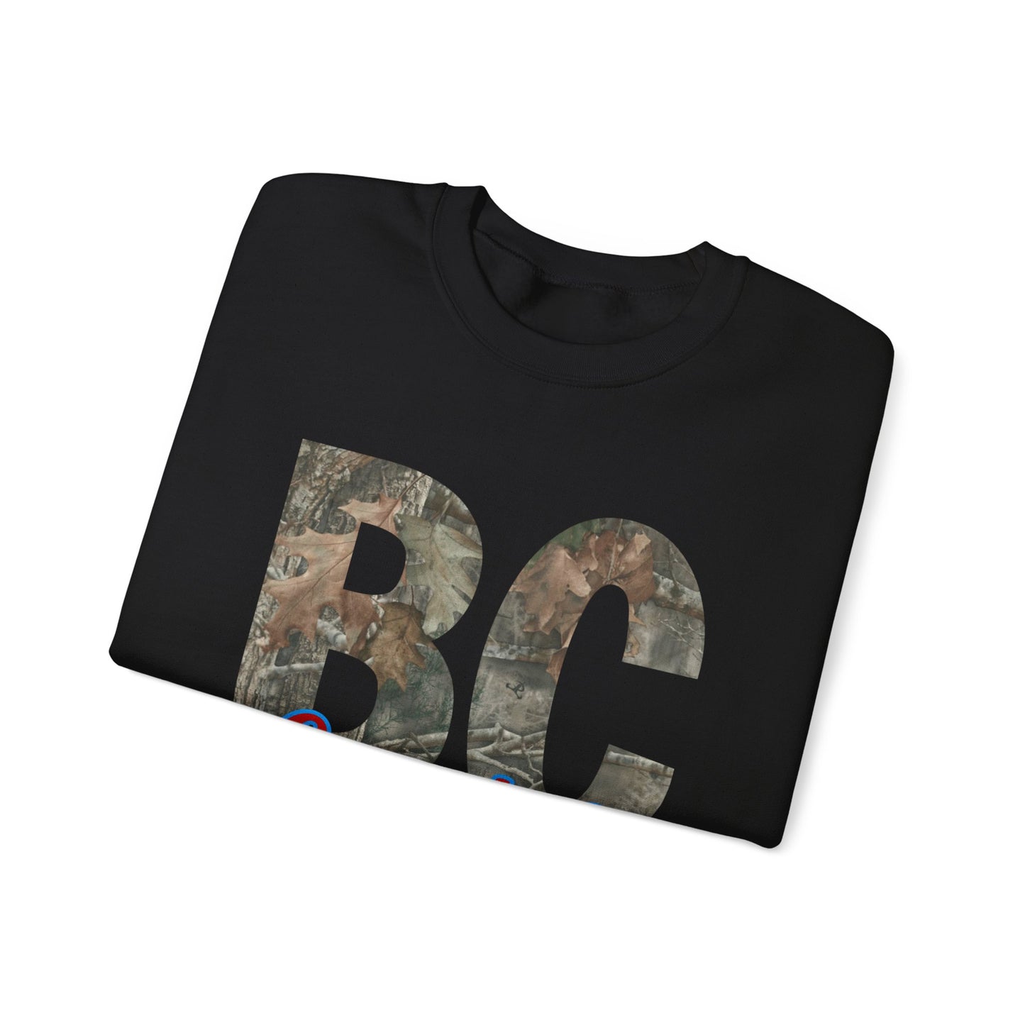 BC Coyotes Camo Lettering Sweatshirt — College Team Crewneck