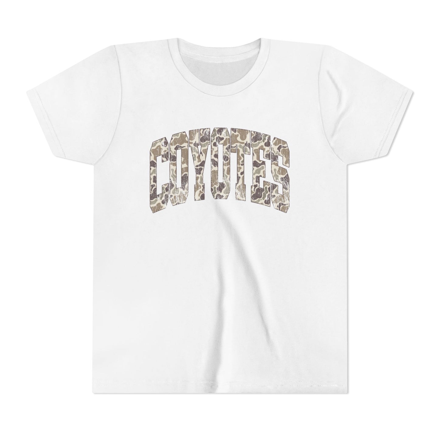 Youth Tee - Coyotes Camo Arch Graphic