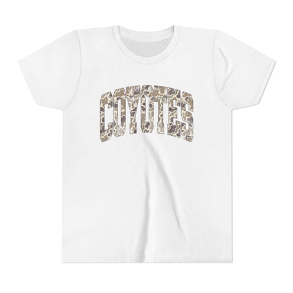 Youth Tee - Coyotes Camo Arch Graphic