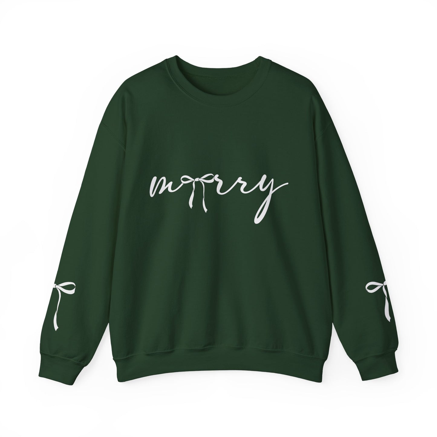 Minimal White Crewneck Sweatshirt – Subtle Script Design