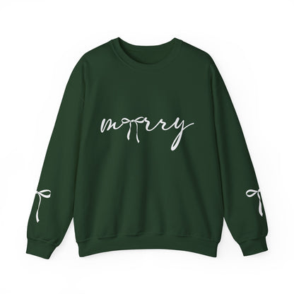 Minimal White Crewneck Sweatshirt – Subtle Script Design