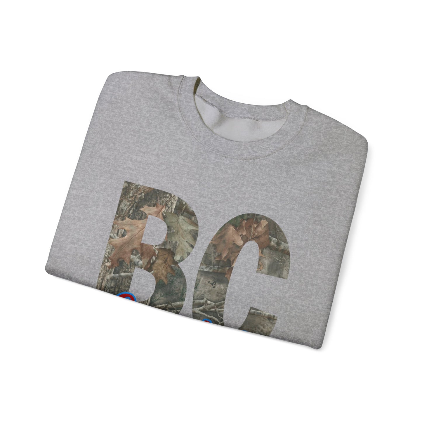 BC Coyotes Camo Lettering Sweatshirt — College Team Crewneck