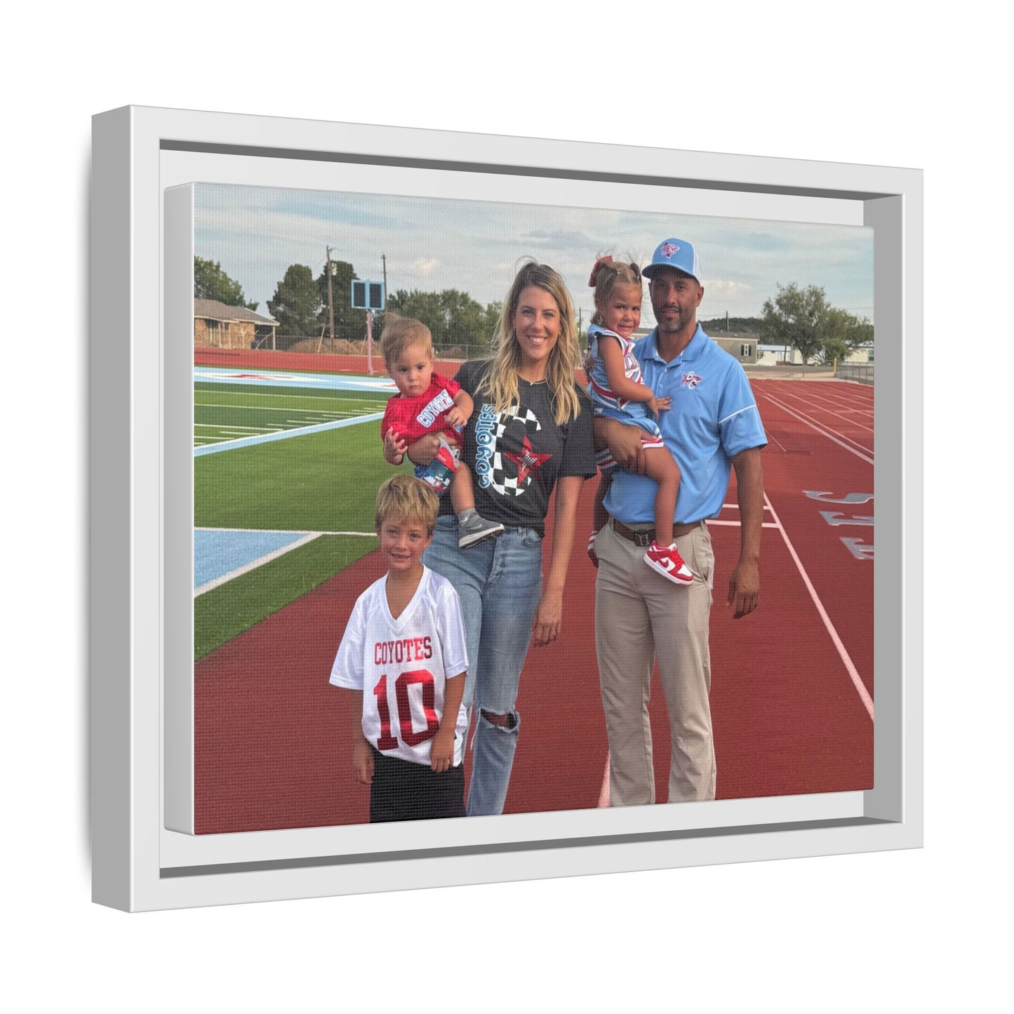 Framed Matte Photo Canvas — Personalized Family Portrait Wall Art