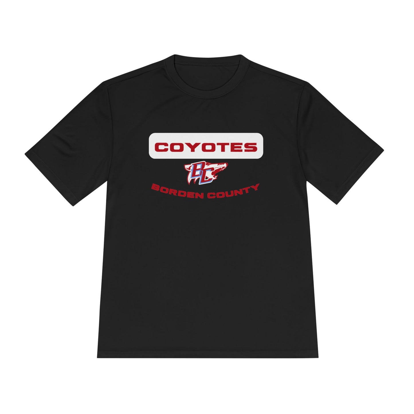 Borden County Coyotes Performance Tee - 'Coyotes' Logo Moisture-Wicking Shirt