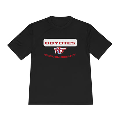 Borden County Coyotes Performance Tee - 'Coyotes' Logo Moisture-Wicking Shirt