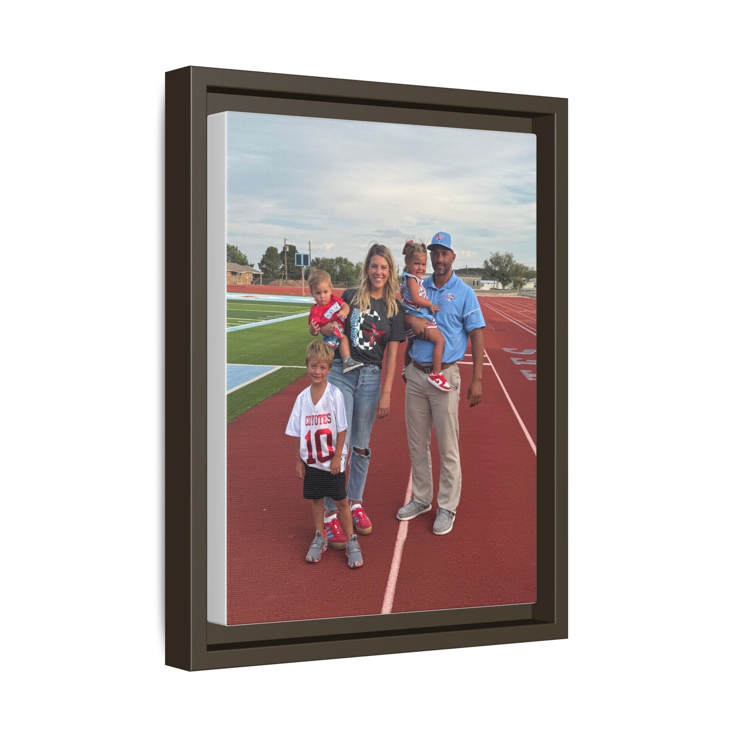 Framed Matte Photo Canvas — Personalized Family Portrait Wall Art