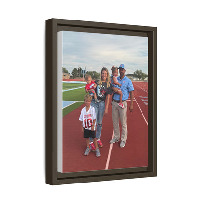 Framed Matte Photo Canvas — Personalized Family Portrait Wall Art