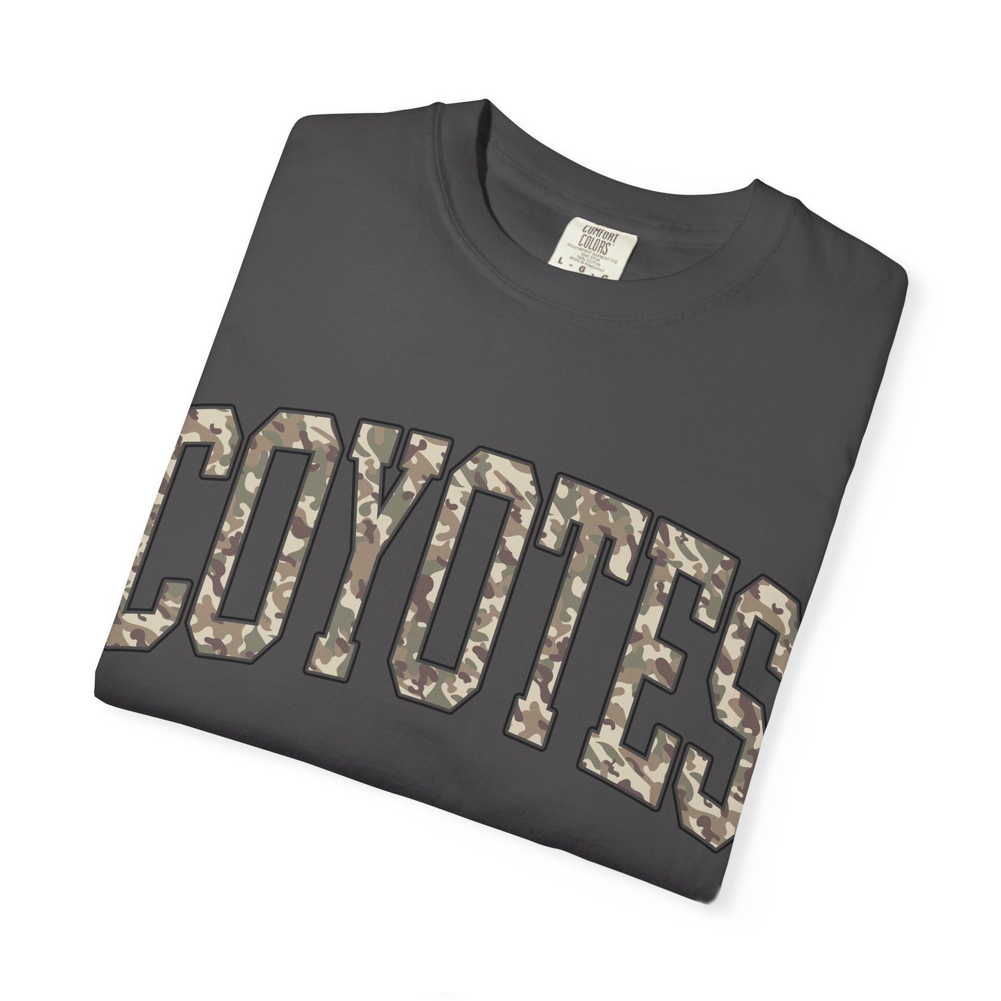 Coyotes Camo Arch T-Shirt — Vintage Lettering Tee