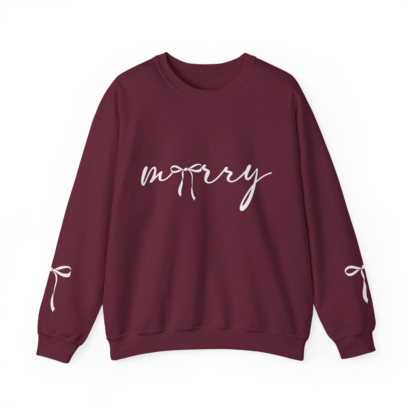 Minimal White Crewneck Sweatshirt – Subtle Script Design