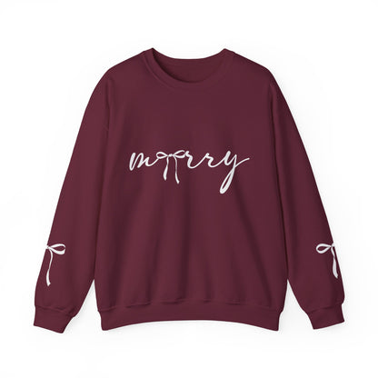Minimal White Crewneck Sweatshirt – Subtle Script Design