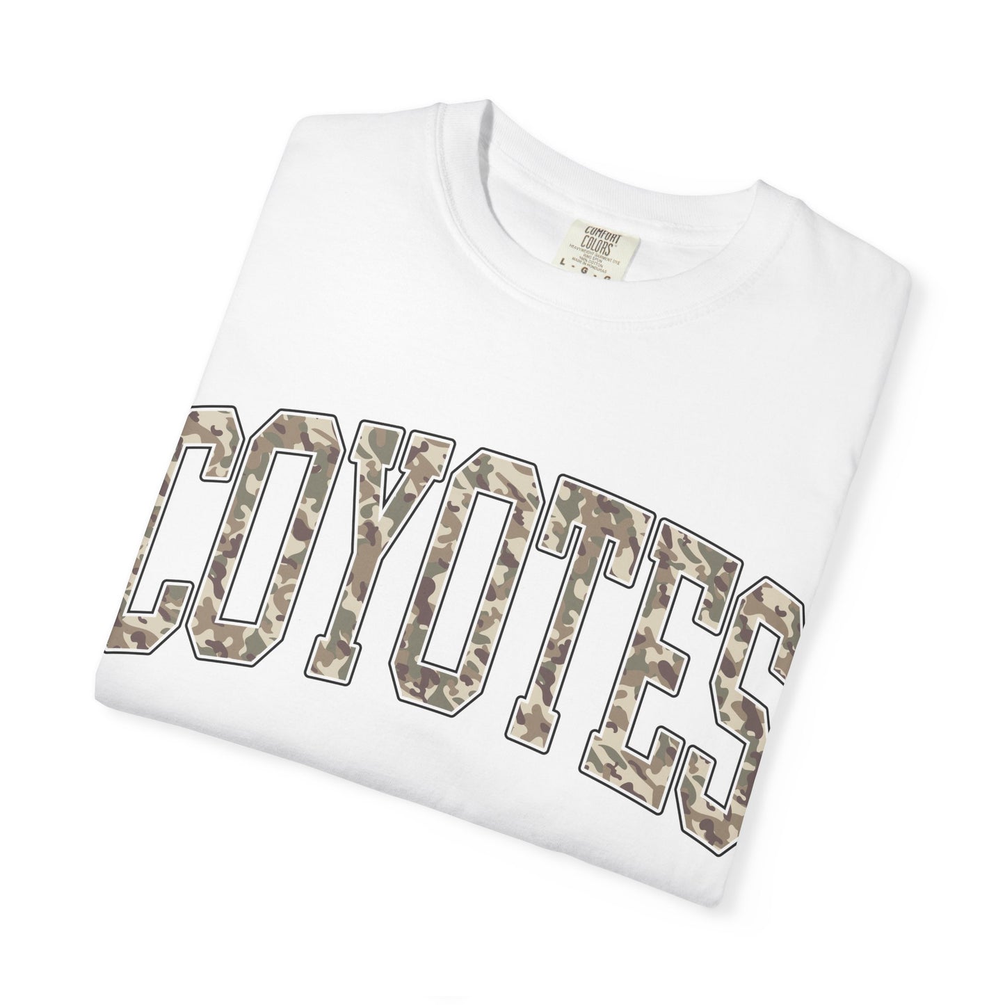 Coyotes Camo Arch T-Shirt — Vintage Lettering Tee