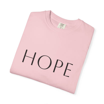 Hope Script T-Shirt — Inspirational Christian Tee with Back Scripture Design
