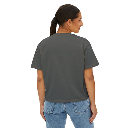 Ladies Coyotes Softball Boxy Tee — Women's Cropped Baseball Shirt