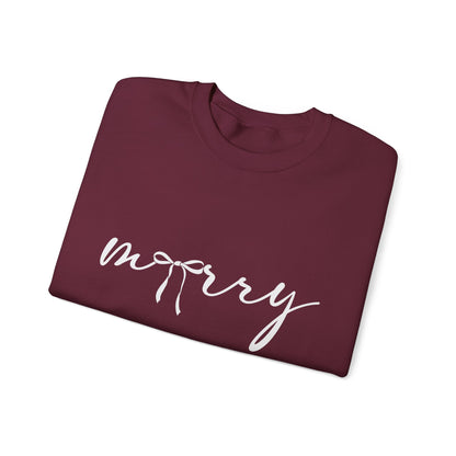 Minimal White Crewneck Sweatshirt – Subtle Script Design