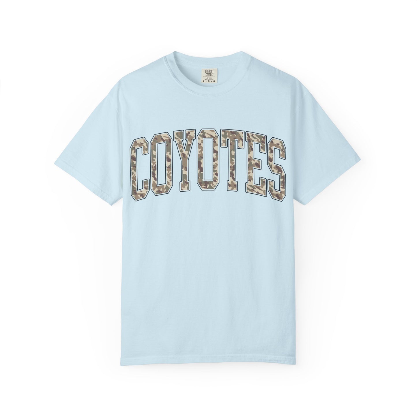 Coyotes Camo Arch T-Shirt — Vintage Lettering Tee