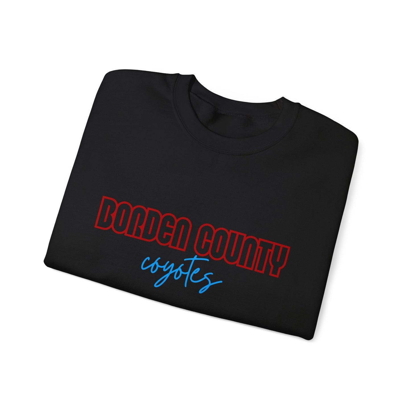 Borden County Coyotes Sweatshirt - Retro Pastel Crewneck