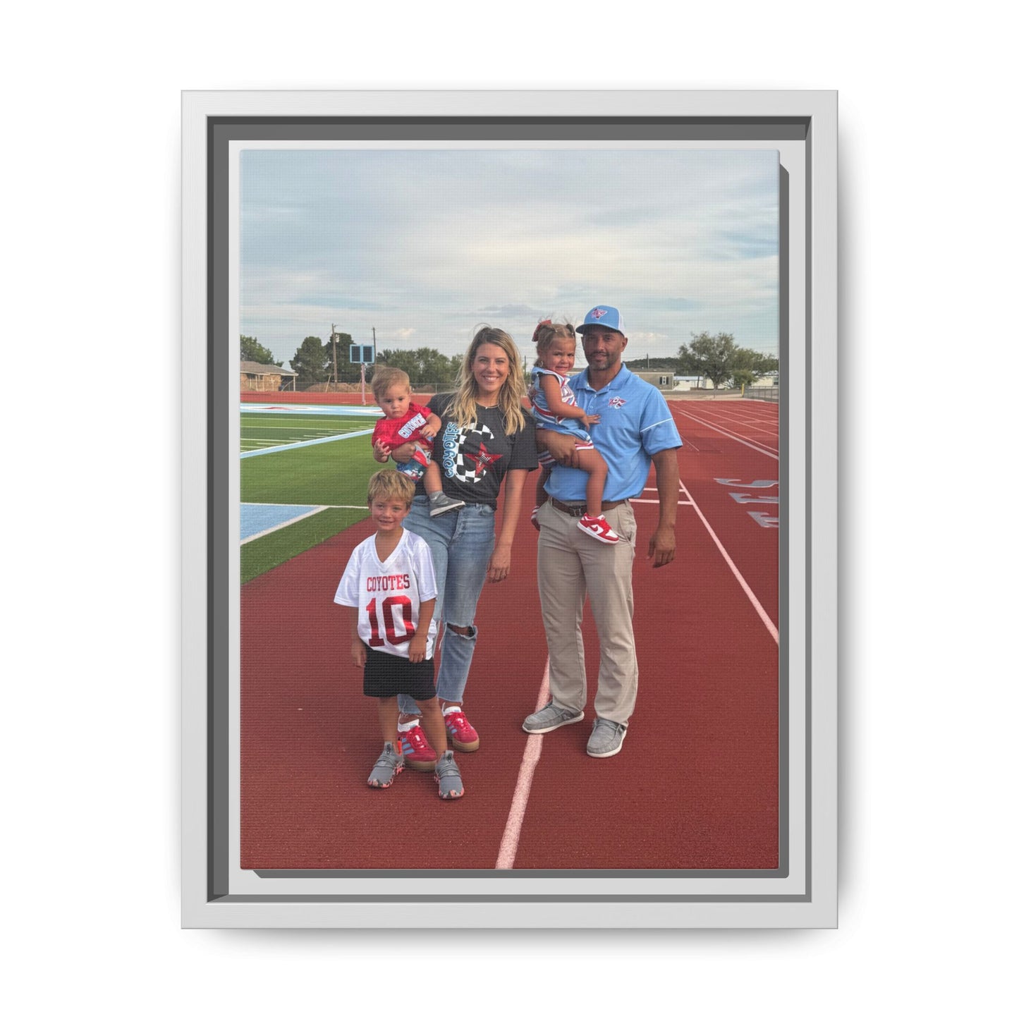 Framed Matte Photo Canvas — Personalized Family Portrait Wall Art