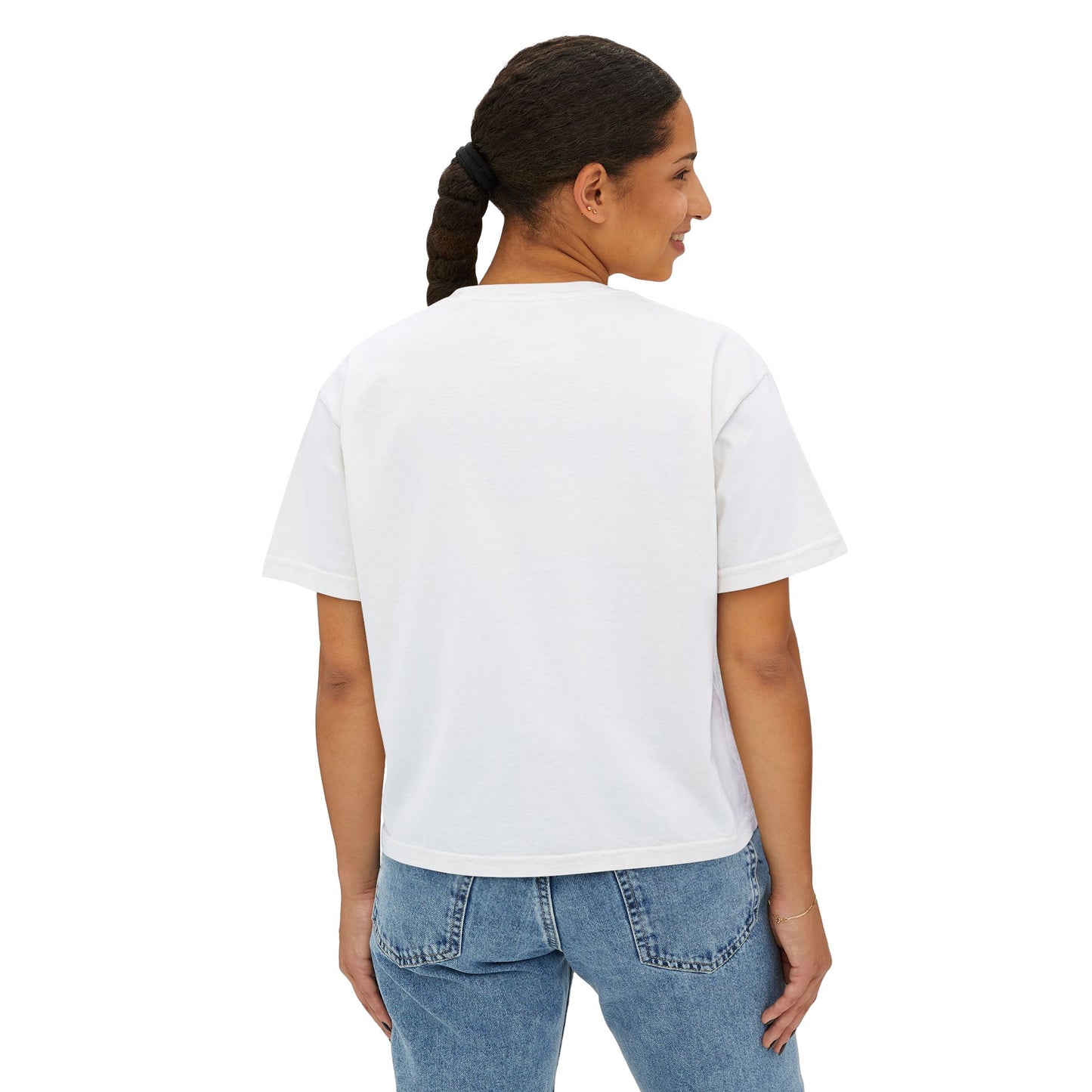 Ladies Coyotes Softball Boxy Tee — Women's Cropped Baseball Shirt
