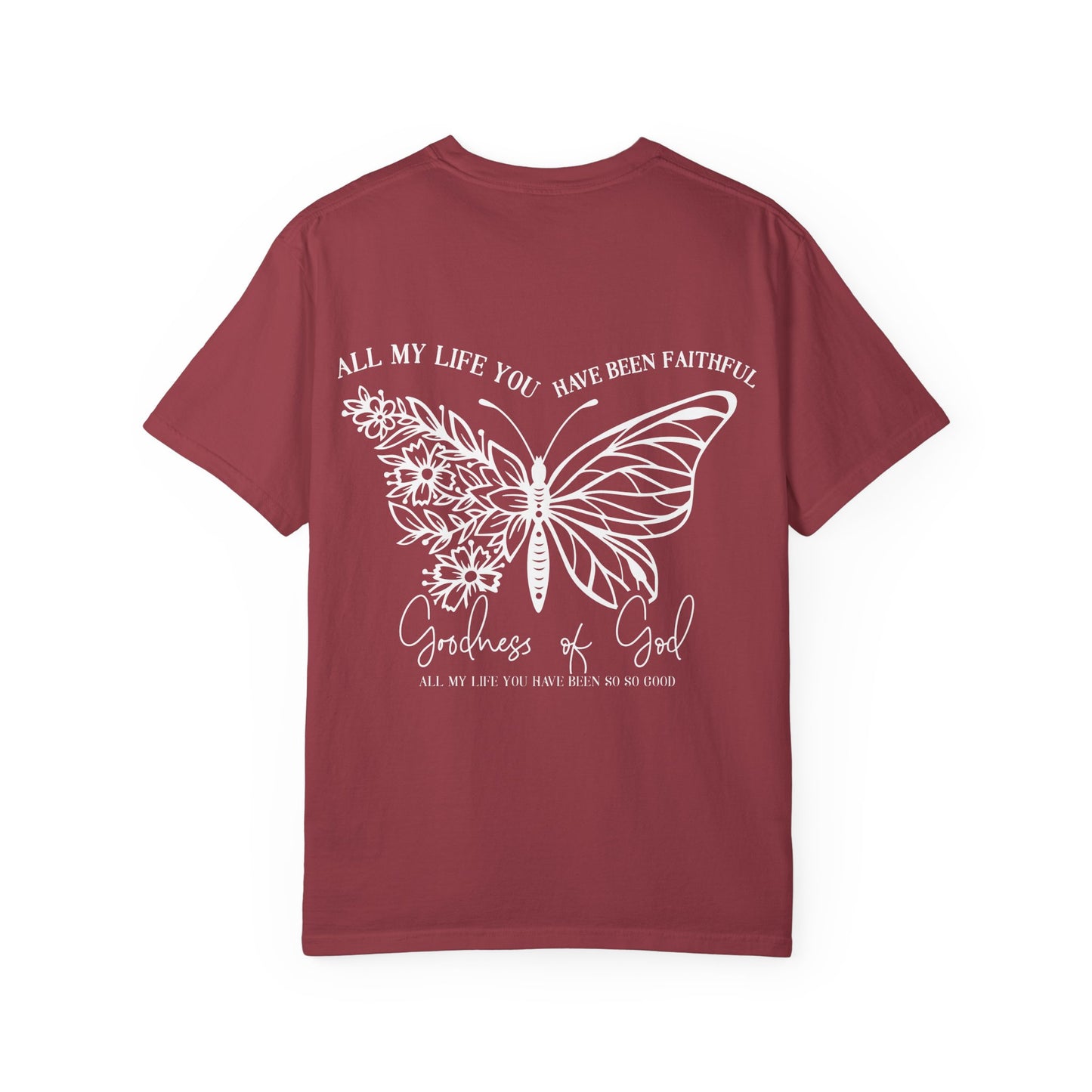 Faith Butterfly T-Shirt — 'All My Life You Have Been Faithful' Christian Graphic Tee