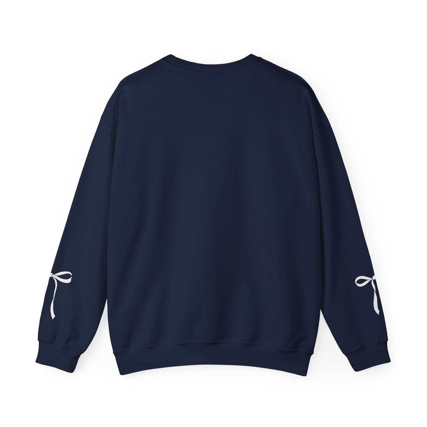 Minimal White Crewneck Sweatshirt – Subtle Script Design