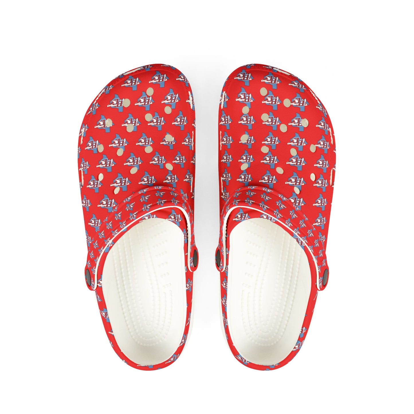 Red BC — All-Over Print Comfortable Slip-On Shoes