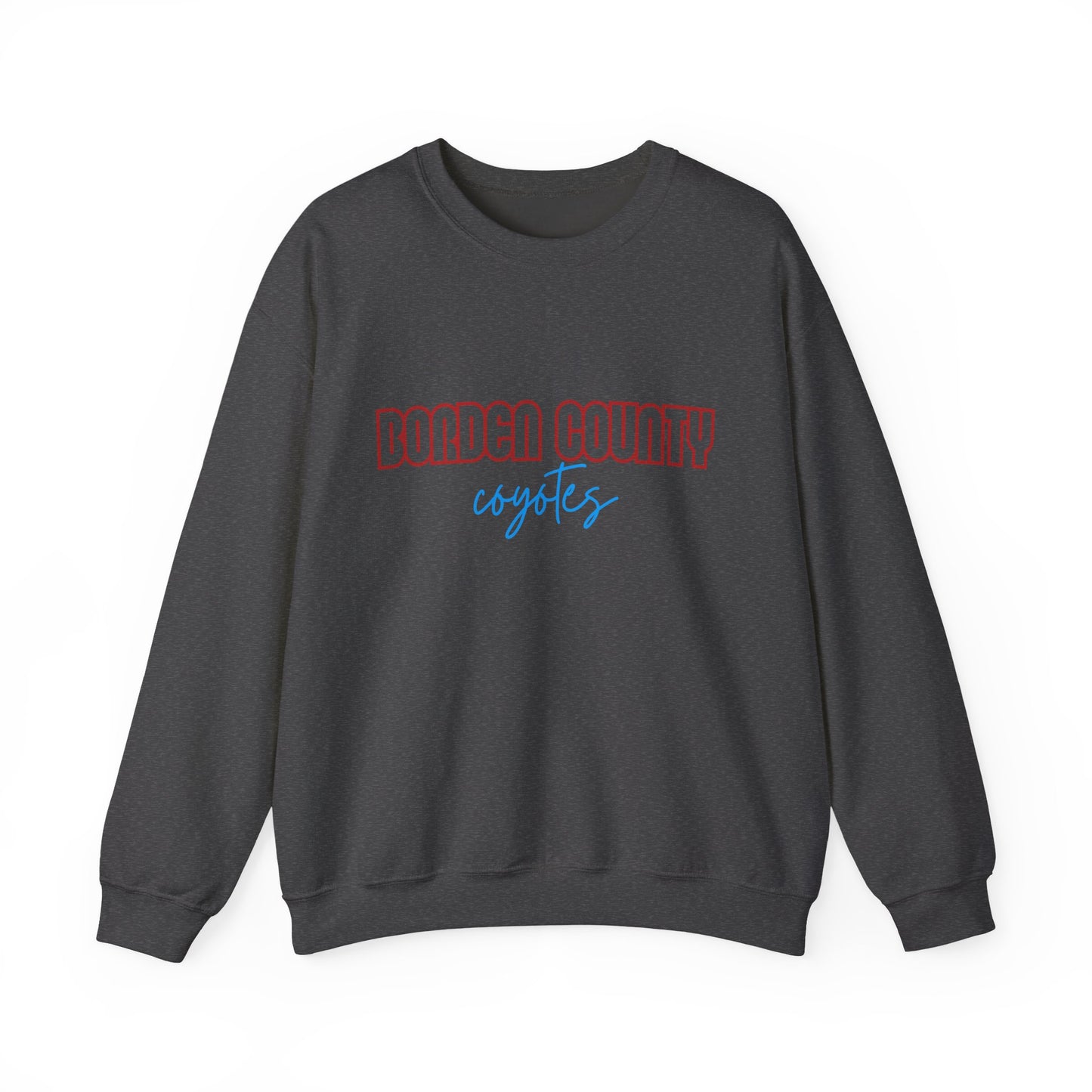 Borden County Coyotes Sweatshirt - Retro Pastel Crewneck