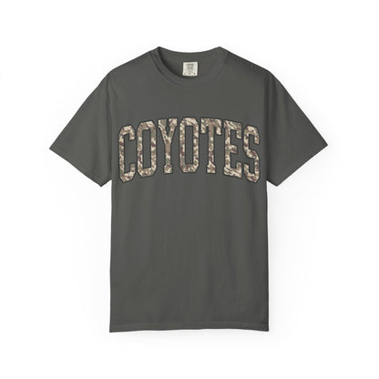 Coyotes Camo Arch T-Shirt — Vintage Lettering Tee