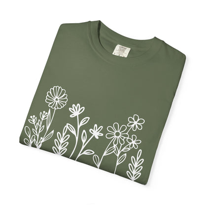Grow in Grace T-Shirt — Floral 2 Peter 3:18 Christian Tee