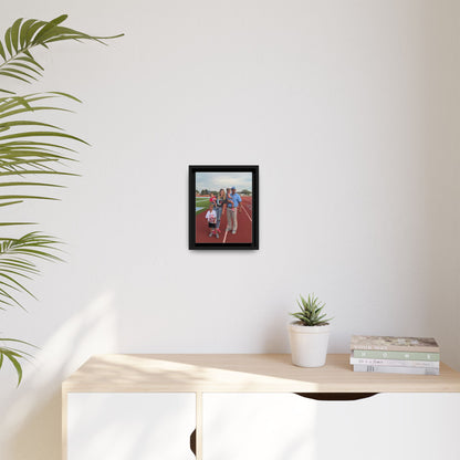 Framed Matte Photo Canvas — Personalized Family Portrait Wall Art