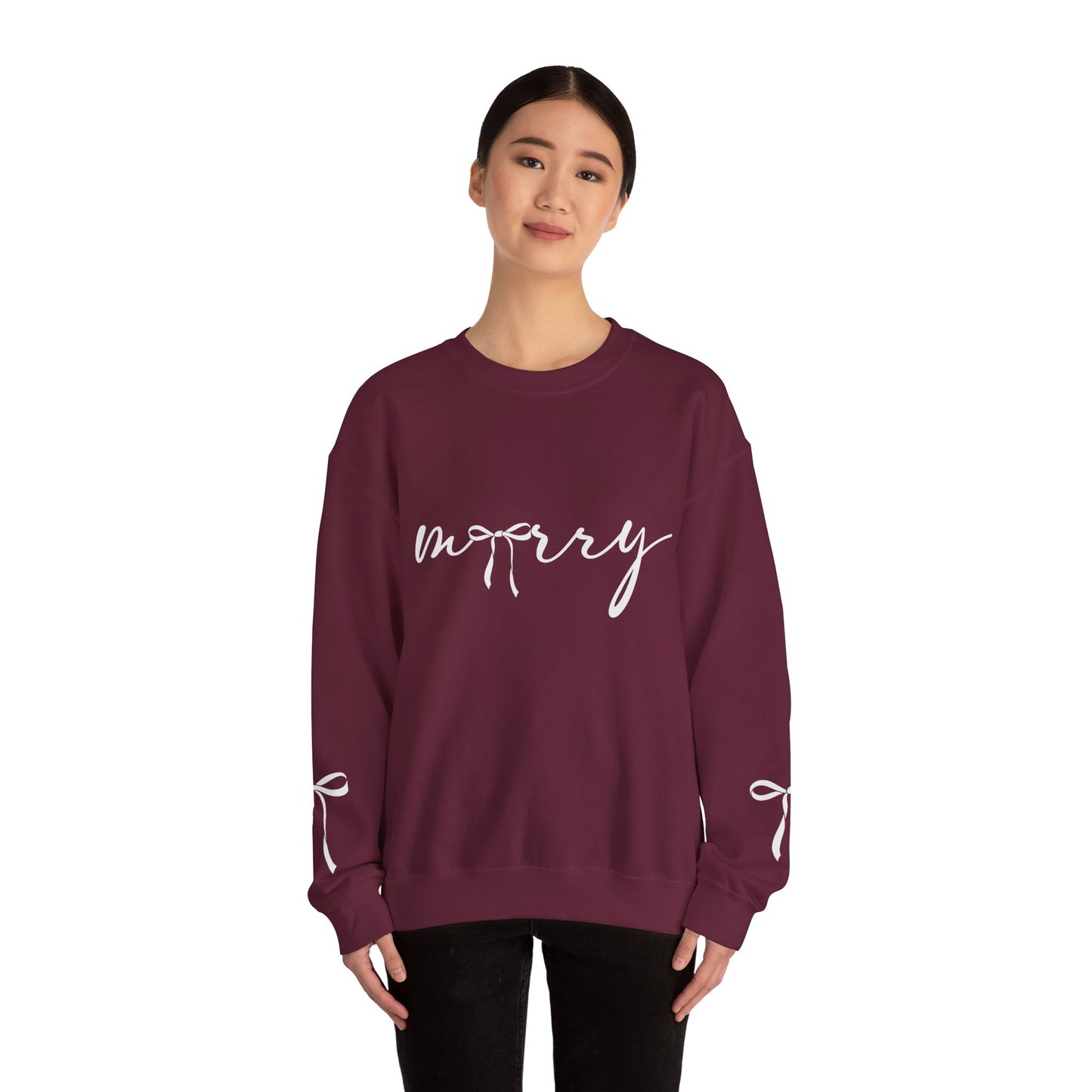 Minimal White Crewneck Sweatshirt – Subtle Script Design