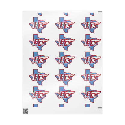 Texas Outline with BC Lettering Wrapping Paper | State Logo Pattern
